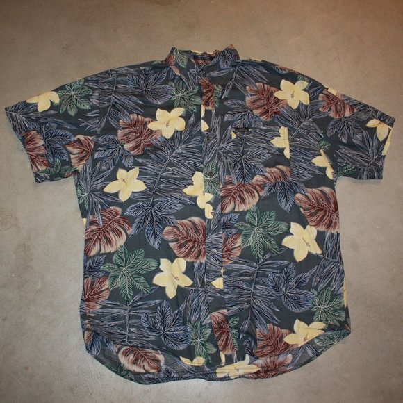 Chaps Ralph Lauren Hawaiian Button Shirt - Picture 7 of 9